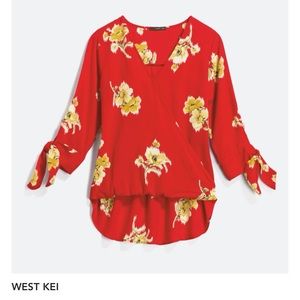 West Kei red blouse